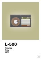 plakat: videobånd l-500 - back to nature-Retro-A1two3