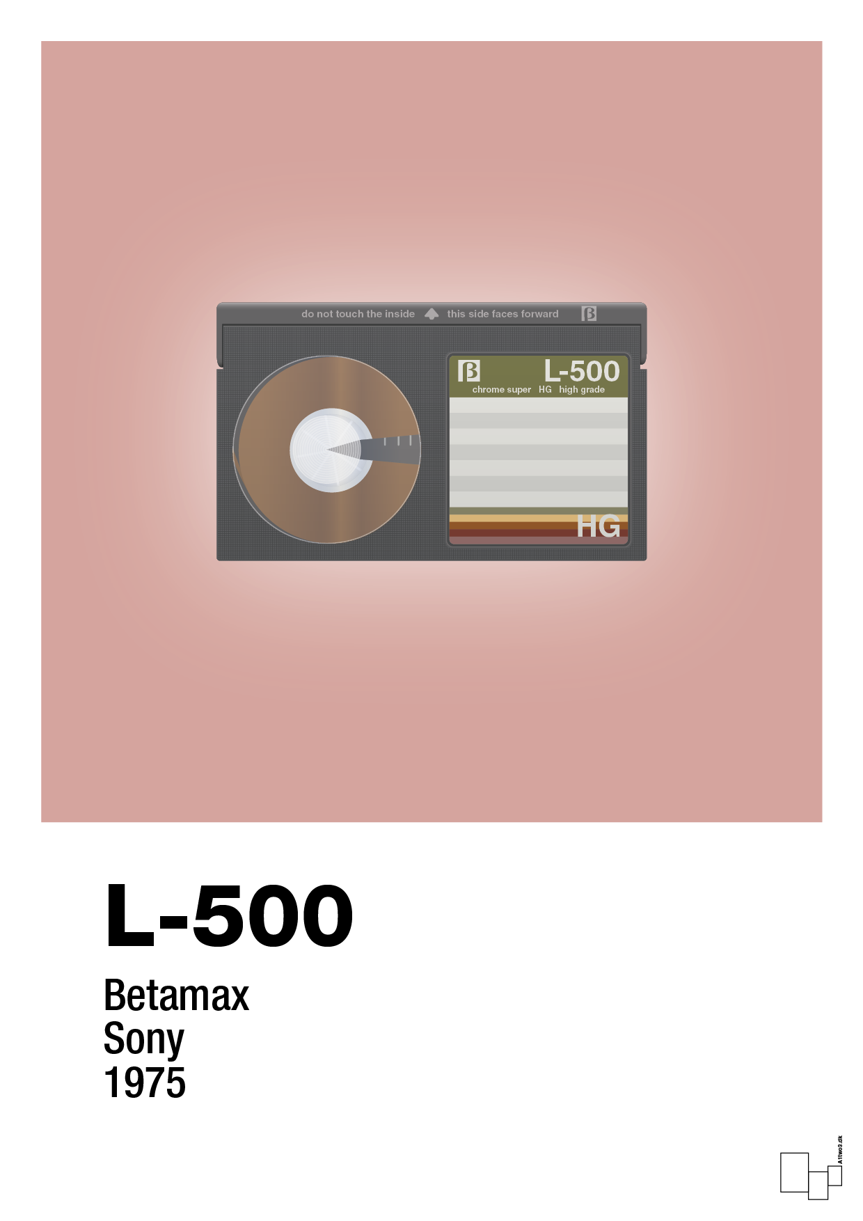 plakat: videobånd l-500 - bubble shell-Retro-A1two3