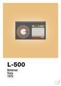 plakat: videobånd l-500 - charismatic-Retro-A1two3
