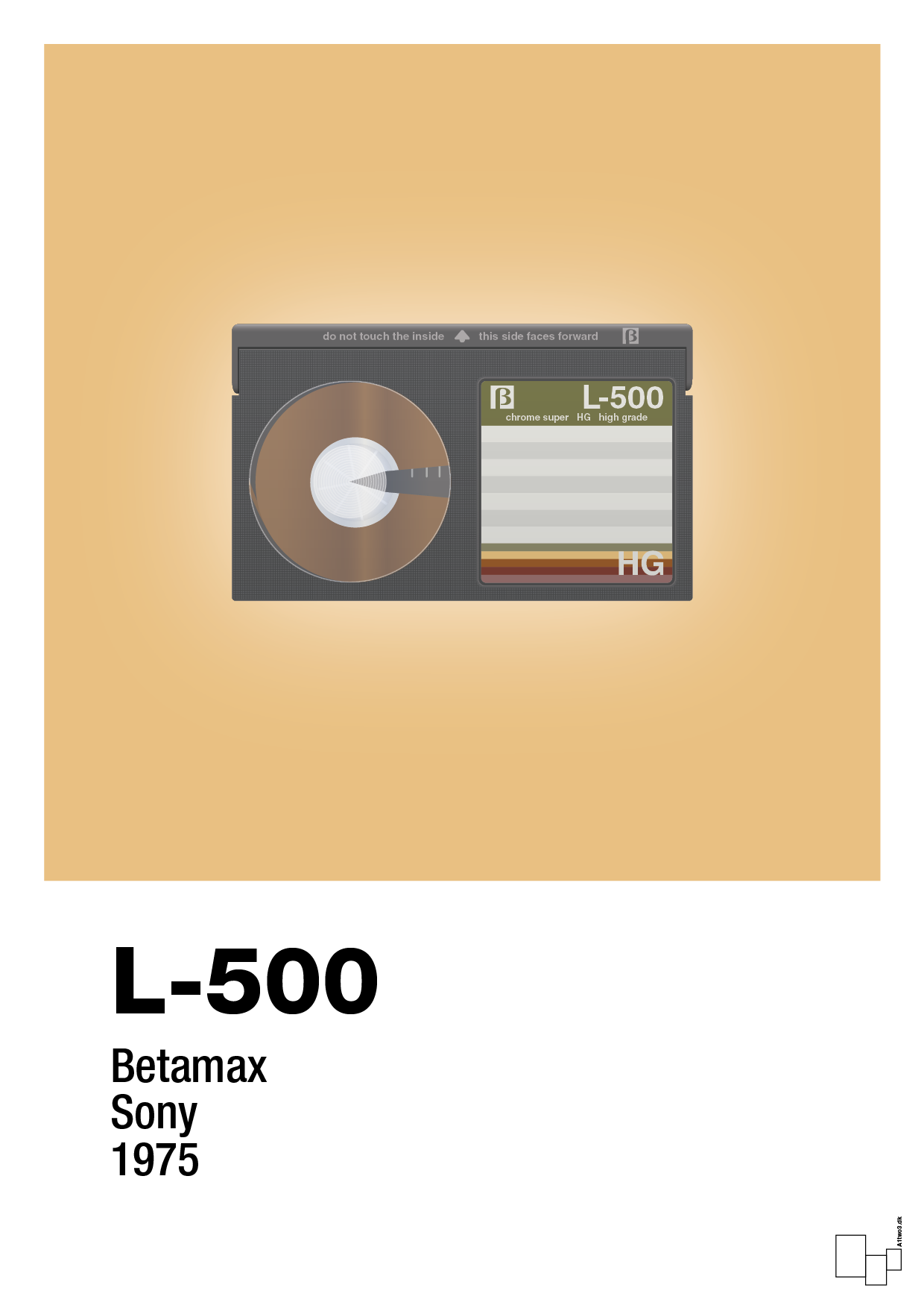 plakat: videobånd l-500 - charismatic-Retro-A1two3