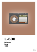 plakat: videobånd l-500 - cider spice-Retro-A1two3