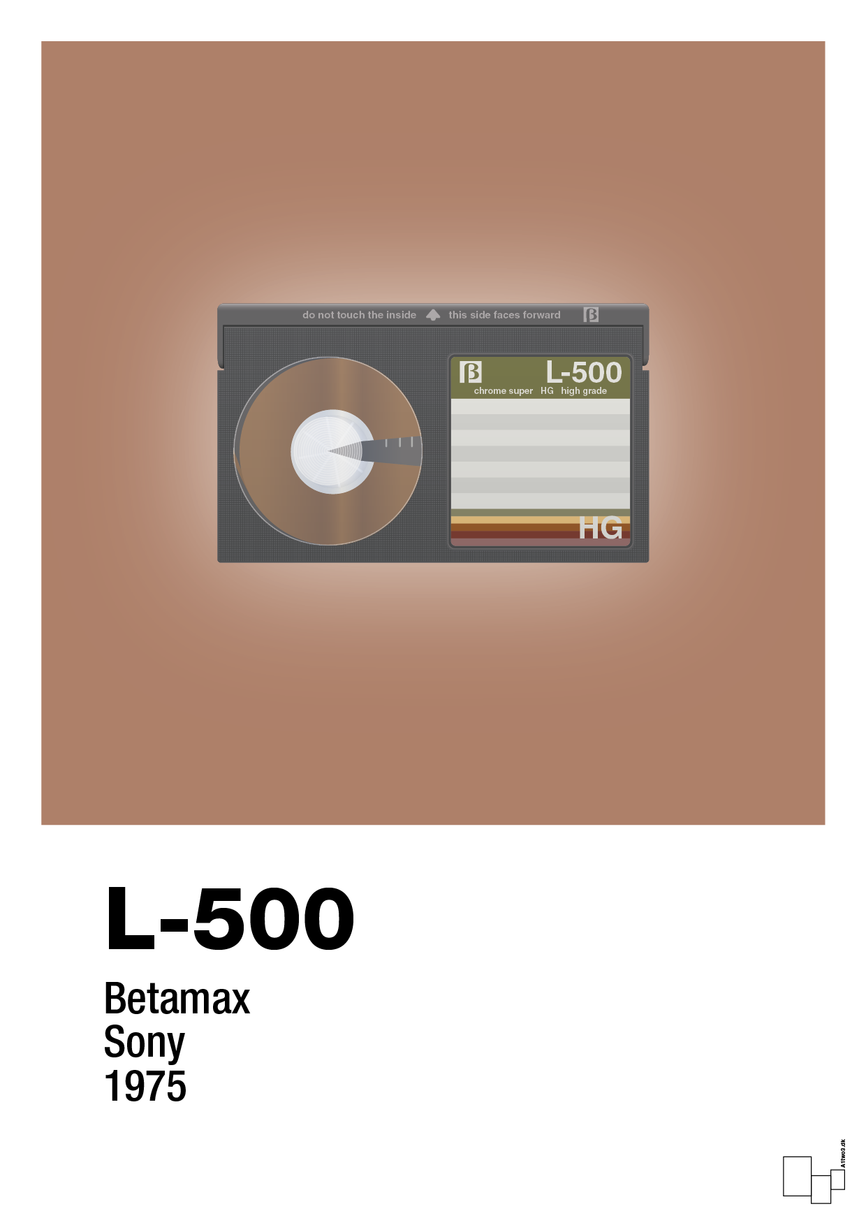 plakat: videobånd l-500 - cider spice-Retro-A1two3