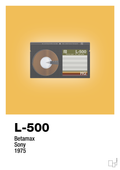 plakat: videobånd l-500 - honeycomb-Retro-A1two3