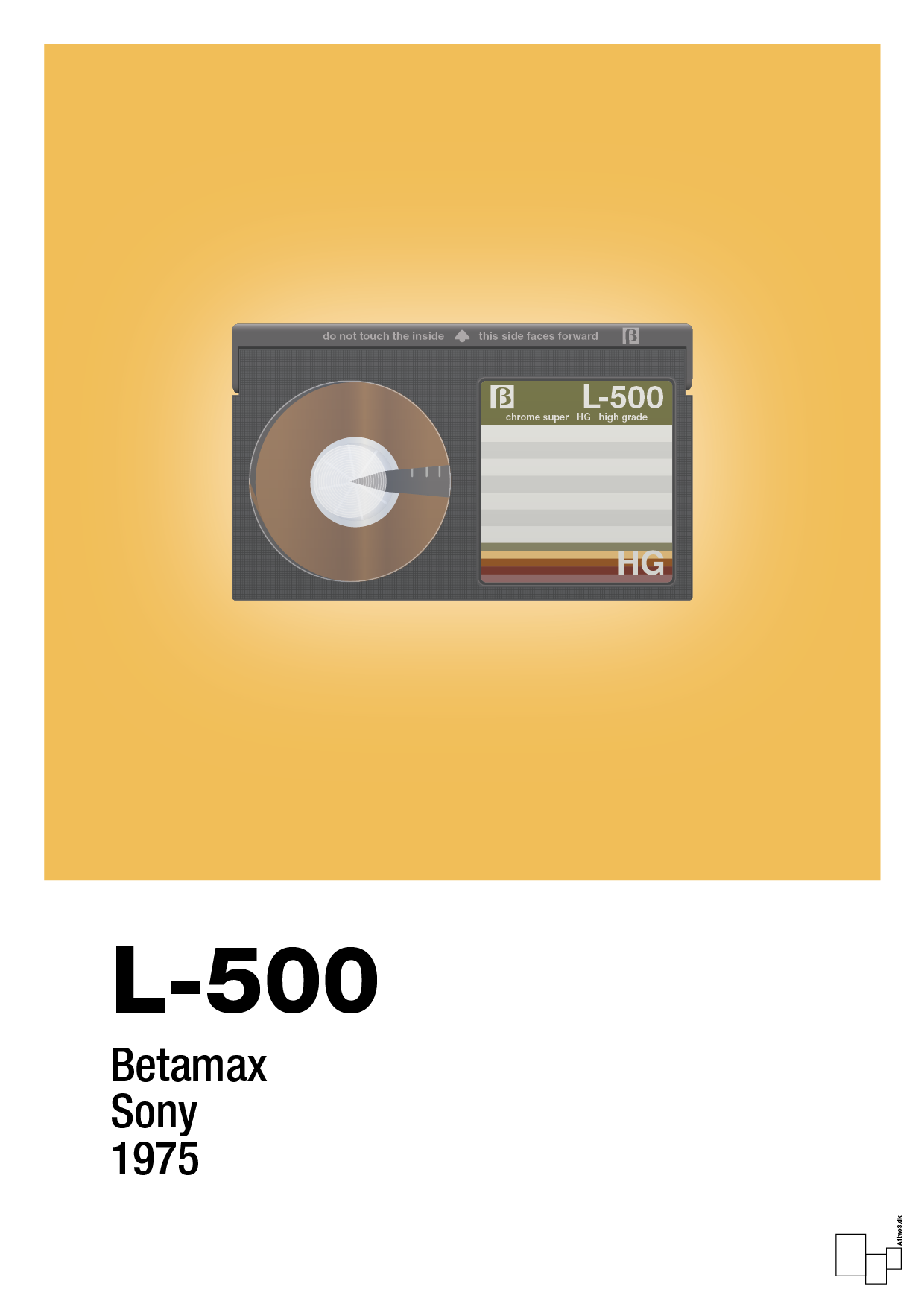 plakat: videobånd l-500 - honeycomb-Retro-A1two3