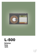 plakat: videobånd l-500 - jade-Retro-A1two3