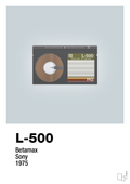 plakat: videobånd l-500 - light drizzle-Retro-A1two3