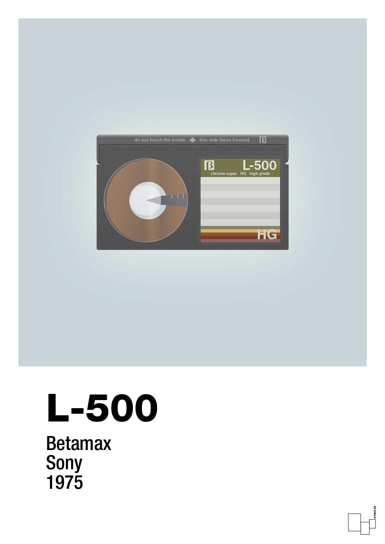 plakat: videobånd l-500 - light drizzle-Retro-A1two3