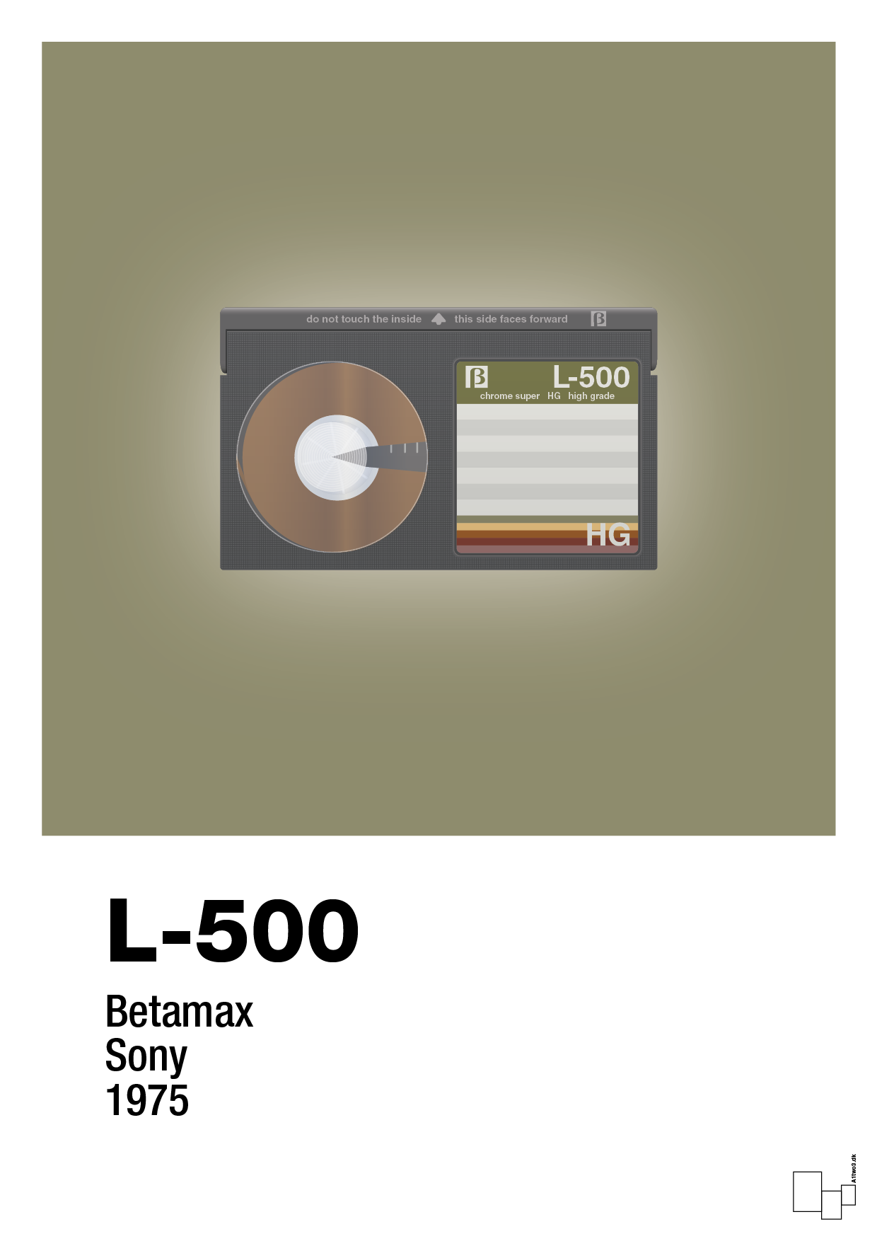 plakat: videobånd l-500 - misty forrest-Retro-A1two3