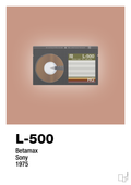 plakat: videobånd l-500 - powder-Retro-A1two3