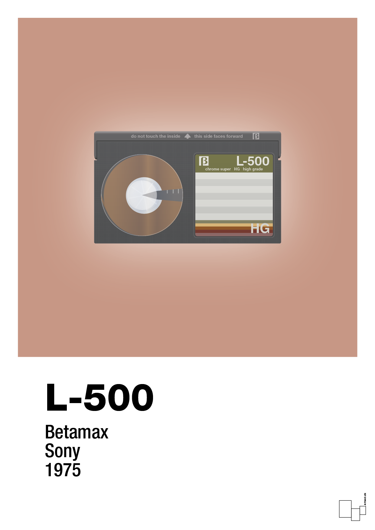 plakat: videobånd l-500 - powder-Retro-A1two3