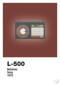 plakat: videobånd l-500 - red pepper-Retro-A1two3