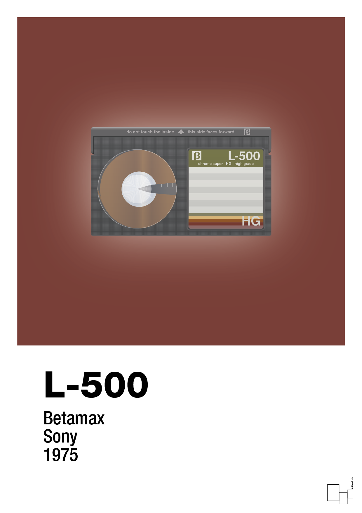 plakat: videobånd l-500 - red pepper-Retro-A1two3