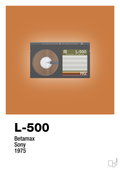plakat: videobånd l-500 - rumba orange-Retro-A1two3