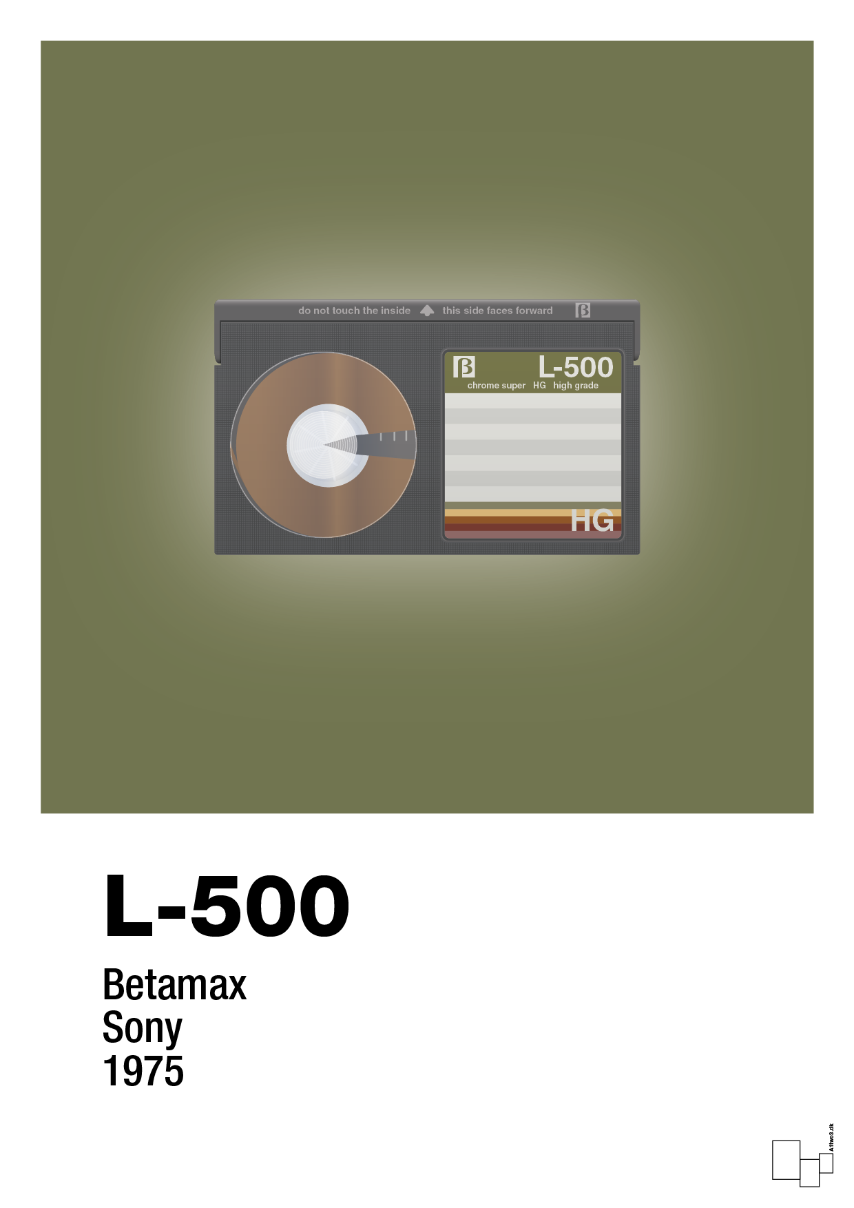 plakat: videobånd l-500 - secret meadow-Retro-A1two3
