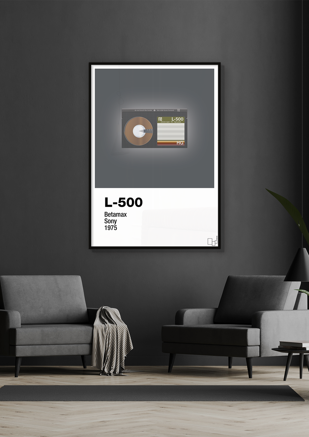 plakat: videobånd l-500 - cider spice-Retro-A1two3