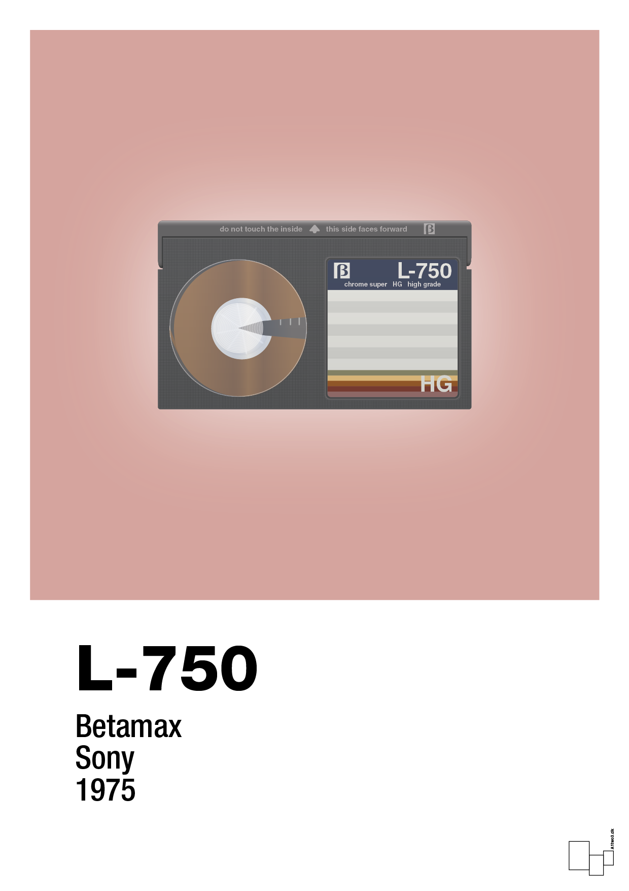 plakat: videobånd l-750 - bubble shell-Retro-A1two3