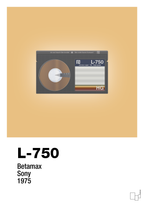 plakat: videobånd l-750 - charismatic-Retro-A1two3