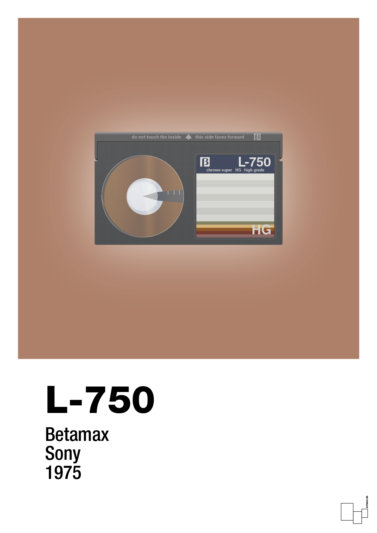 plakat: videobånd l-750 - cider spice-Retro-A1two3