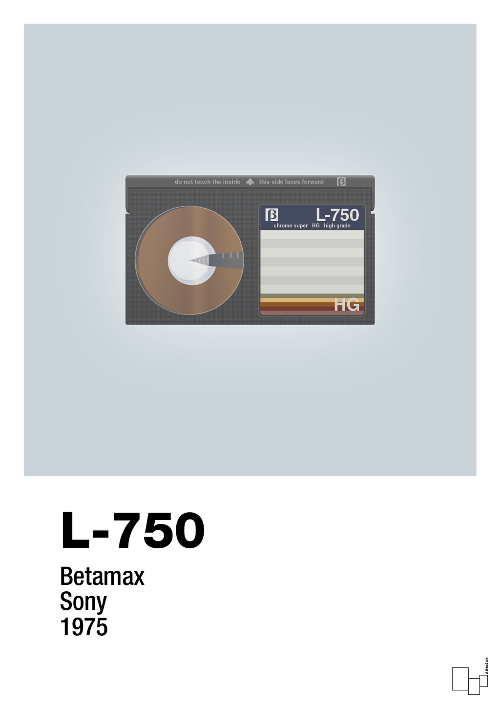 plakat: videobånd l-750 - light drizzle-Retro-A1two3