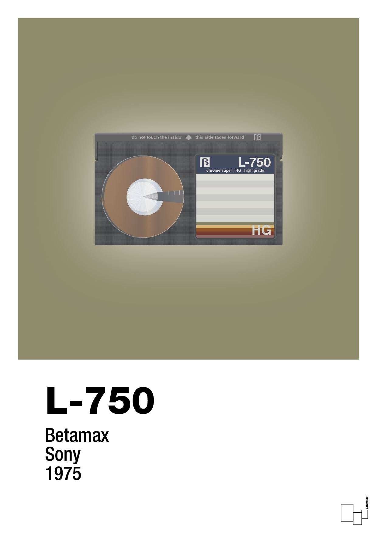 plakat: videobånd l-750 - misty forrest-Retro-A1two3
