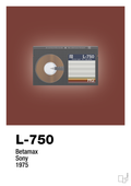 plakat: videobånd l-750 - red pepper-Retro-A1two3