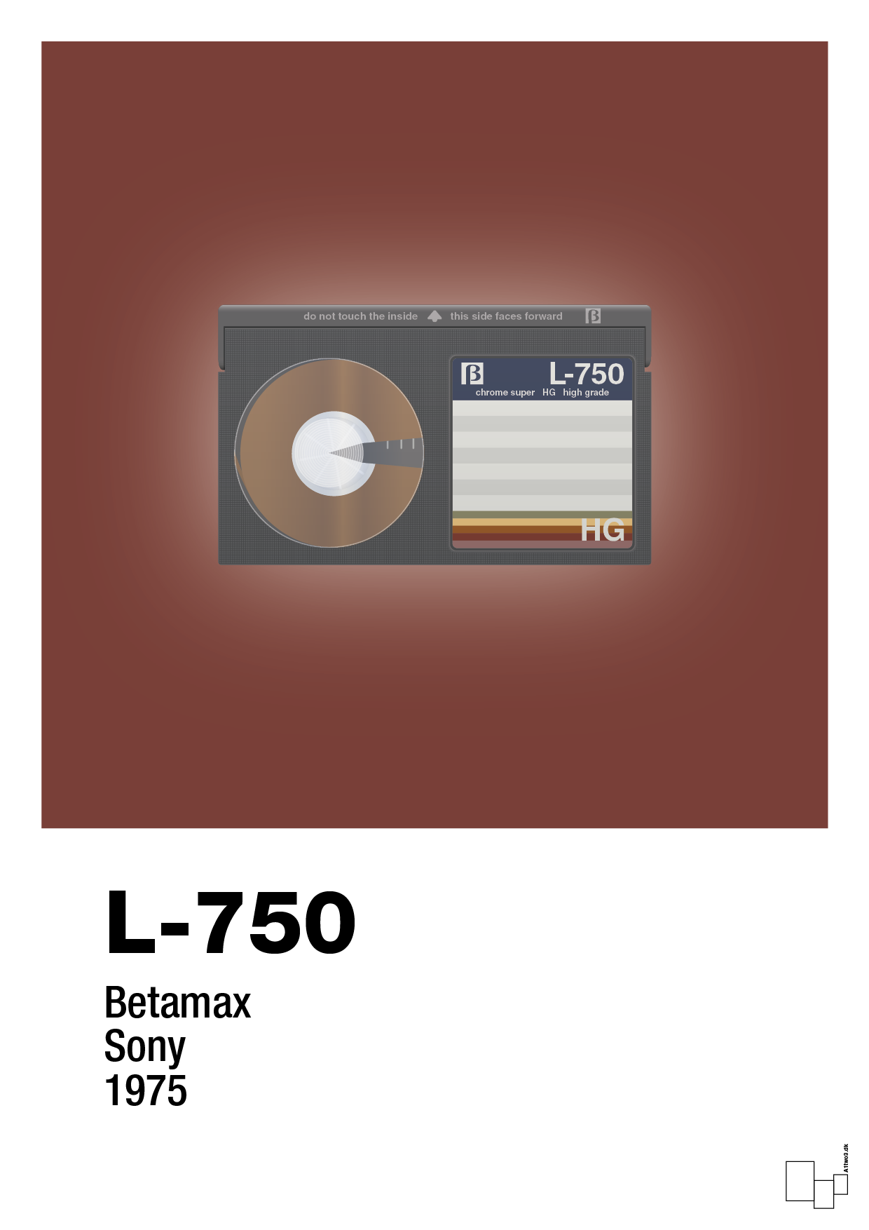 plakat: videobånd l-750 - red pepper-Retro-A1two3