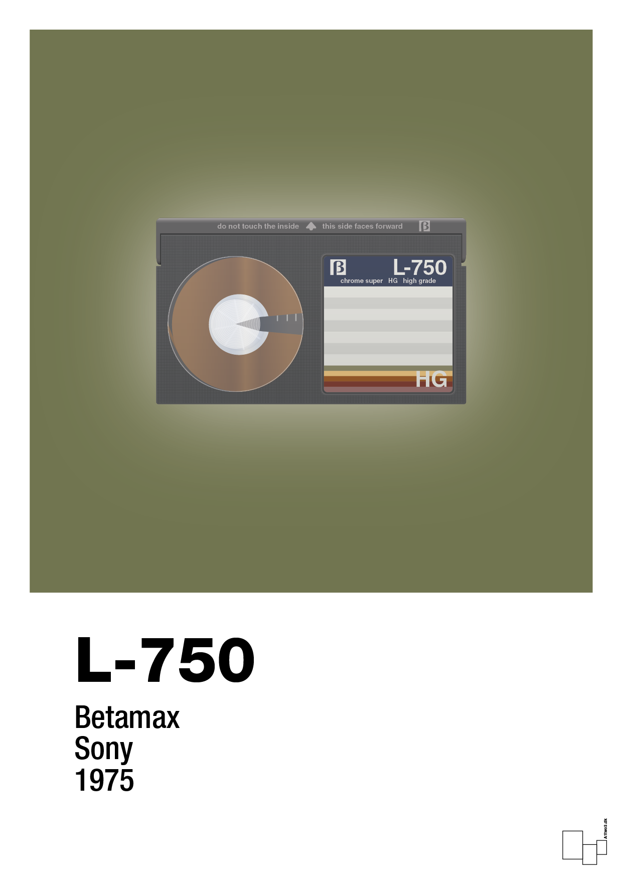 plakat: videobånd l-750 - secret meadow-Retro-A1two3