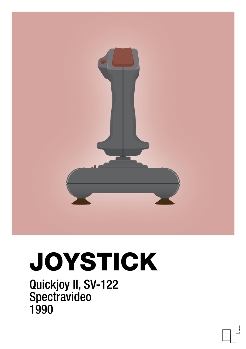 plakat: joystick quickjoy II - bubble shell-Retro-A1two3