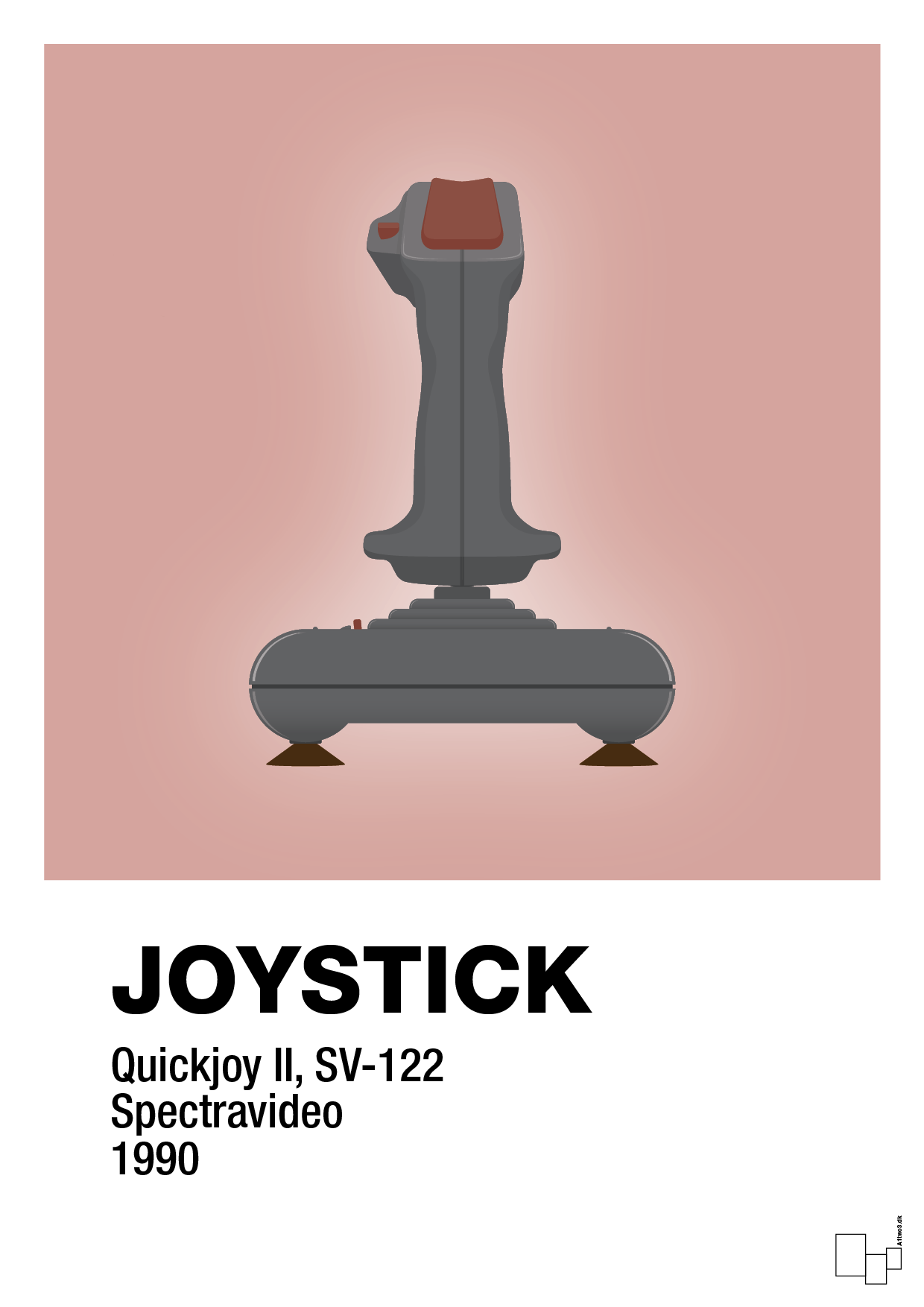 plakat: joystick quickjoy II - bubble shell-Retro-A1two3