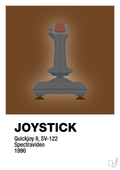 plakat: joystick quickjoy II - dark brown-Retro-A1two3