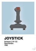 plakat: joystick quickjoy II - heavenly blue-Retro-A1two3