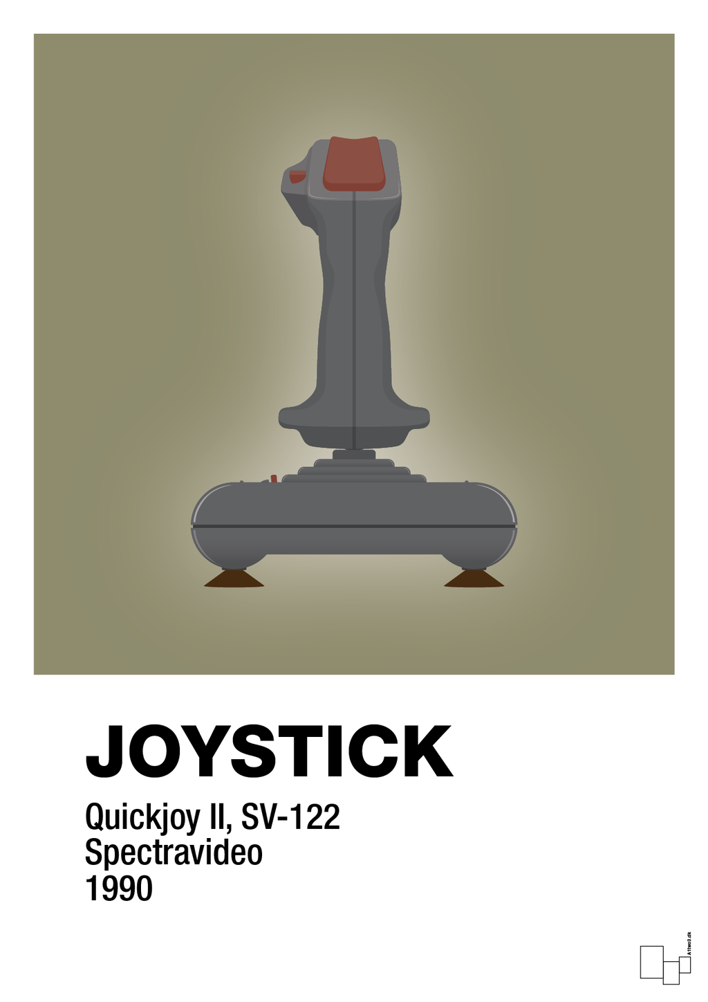 plakat: joystick quickjoy II - misty forrest-Retro-A1two3