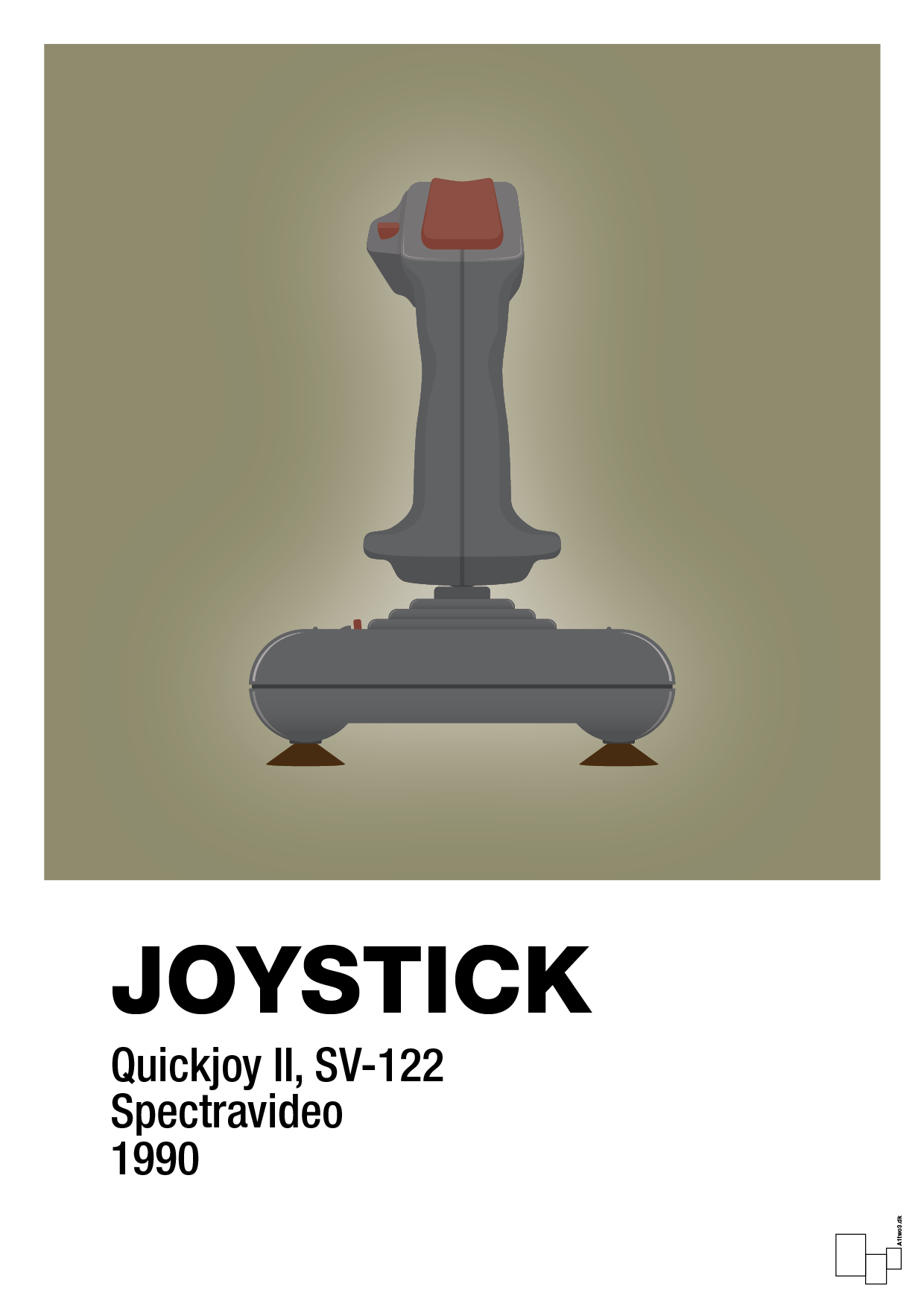 plakat: joystick quickjoy II - misty forrest-Retro-A1two3