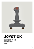 plakat: joystick quickjoy II - painters white-Retro-A1two3