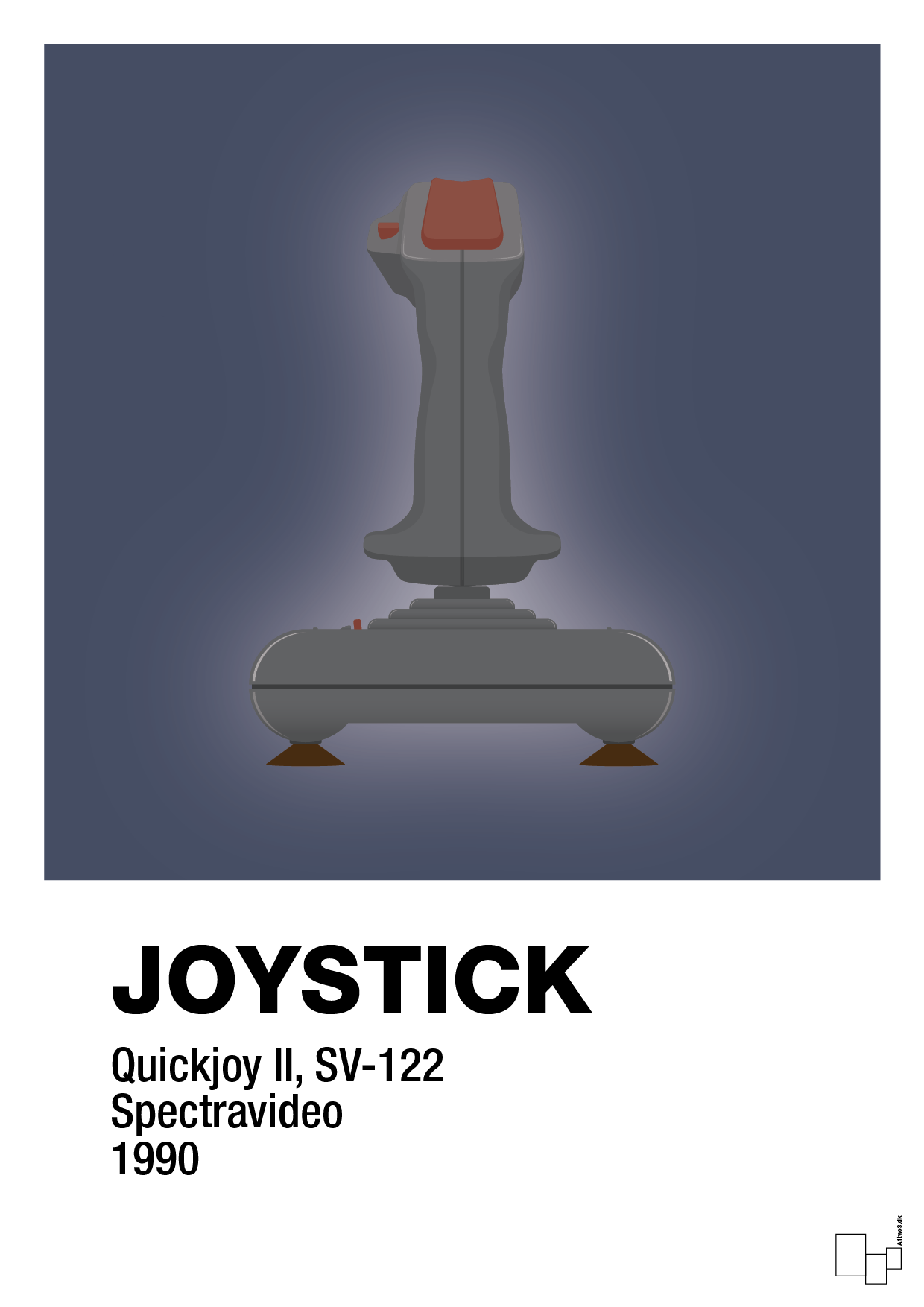 Joystick quickjoy II - petrol-Retro-A1two3