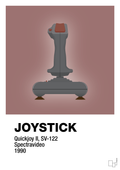 plakat: joystick quickjoy II - plum-Retro-A1two3