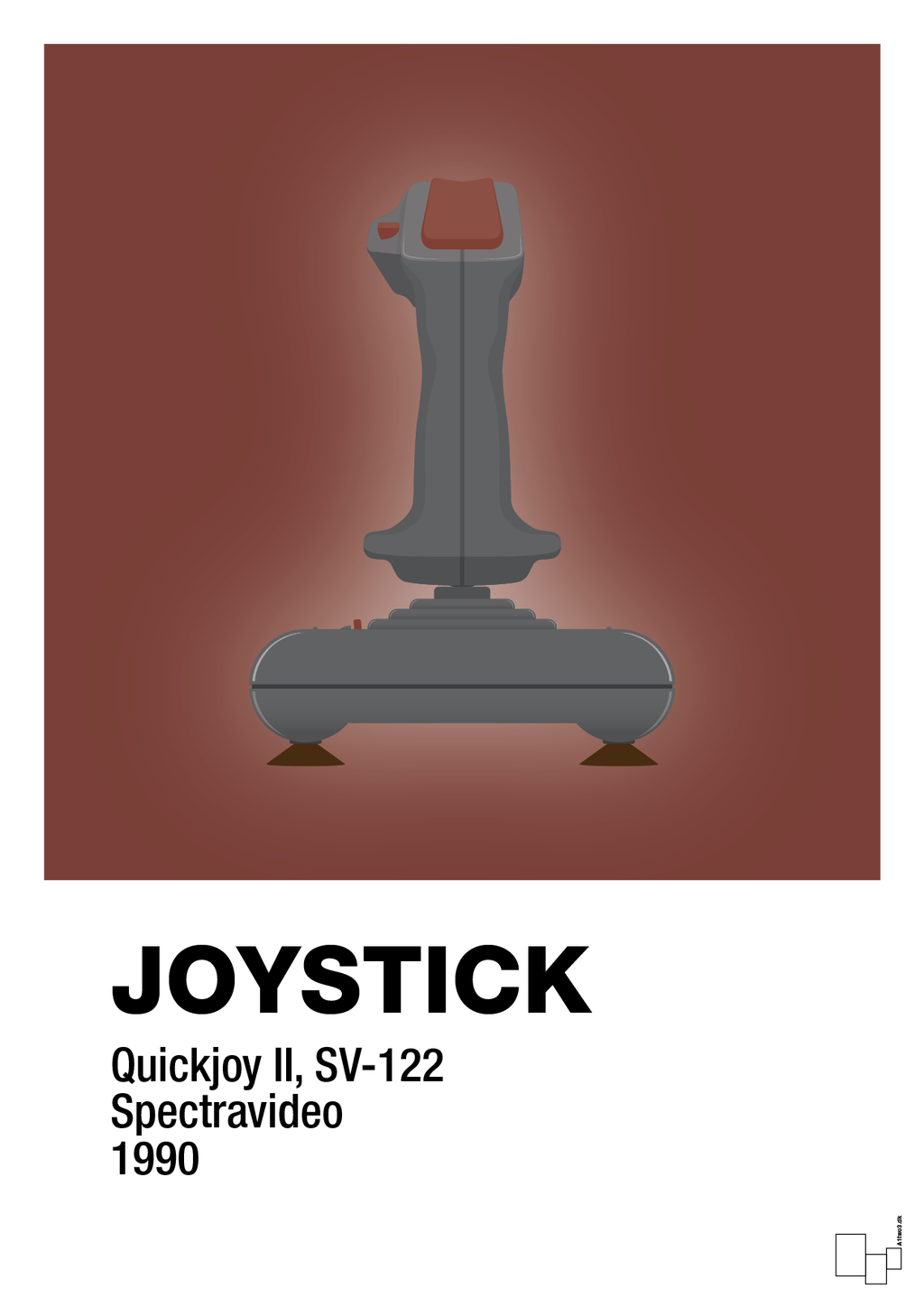 plakat: joystick quickjoy II - red pepper-Retro-A1two3