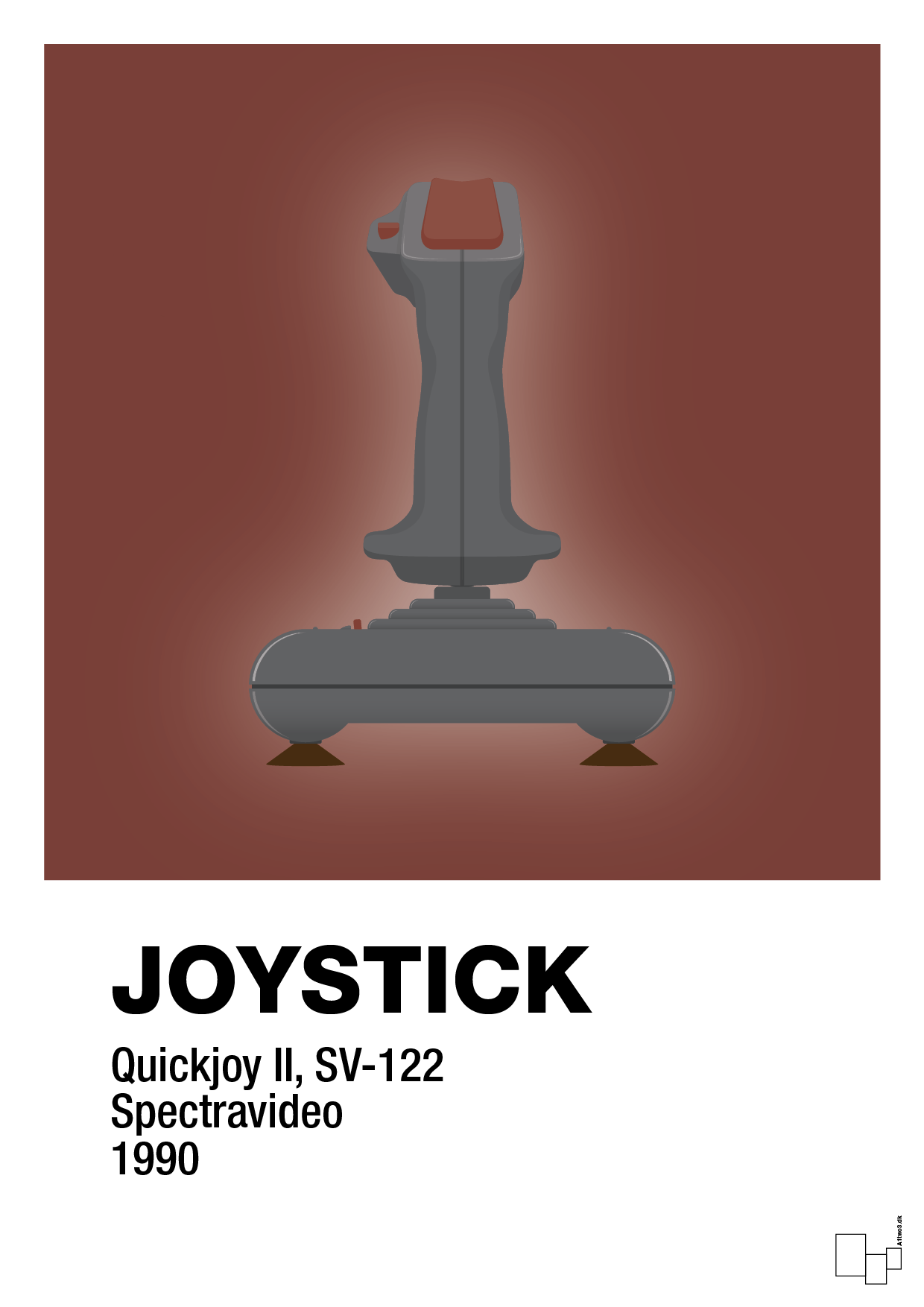 plakat: joystick quickjoy II - red pepper-Retro-A1two3