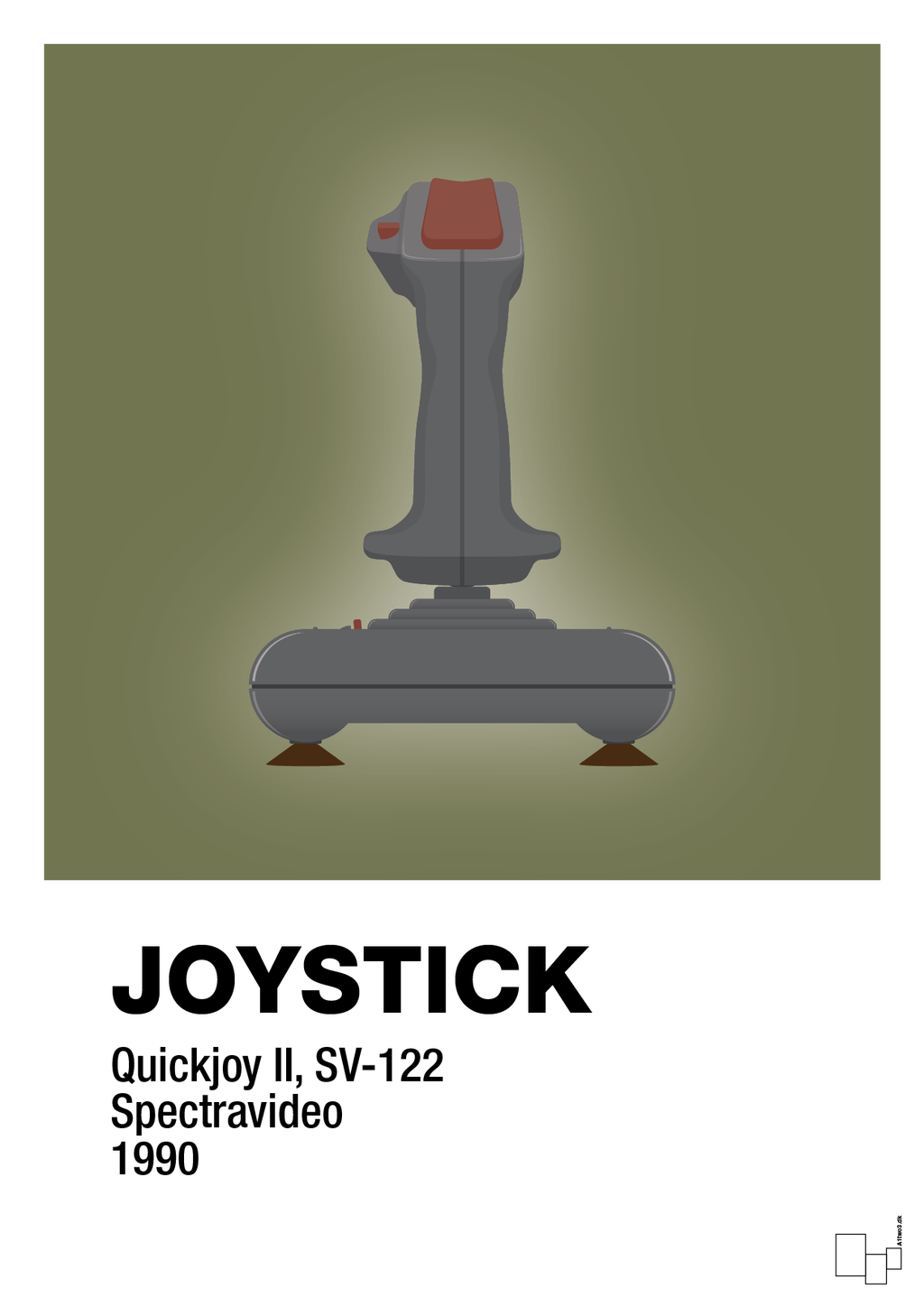 plakat: joystick quickjoy II - secret meadow-Retro-A1two3