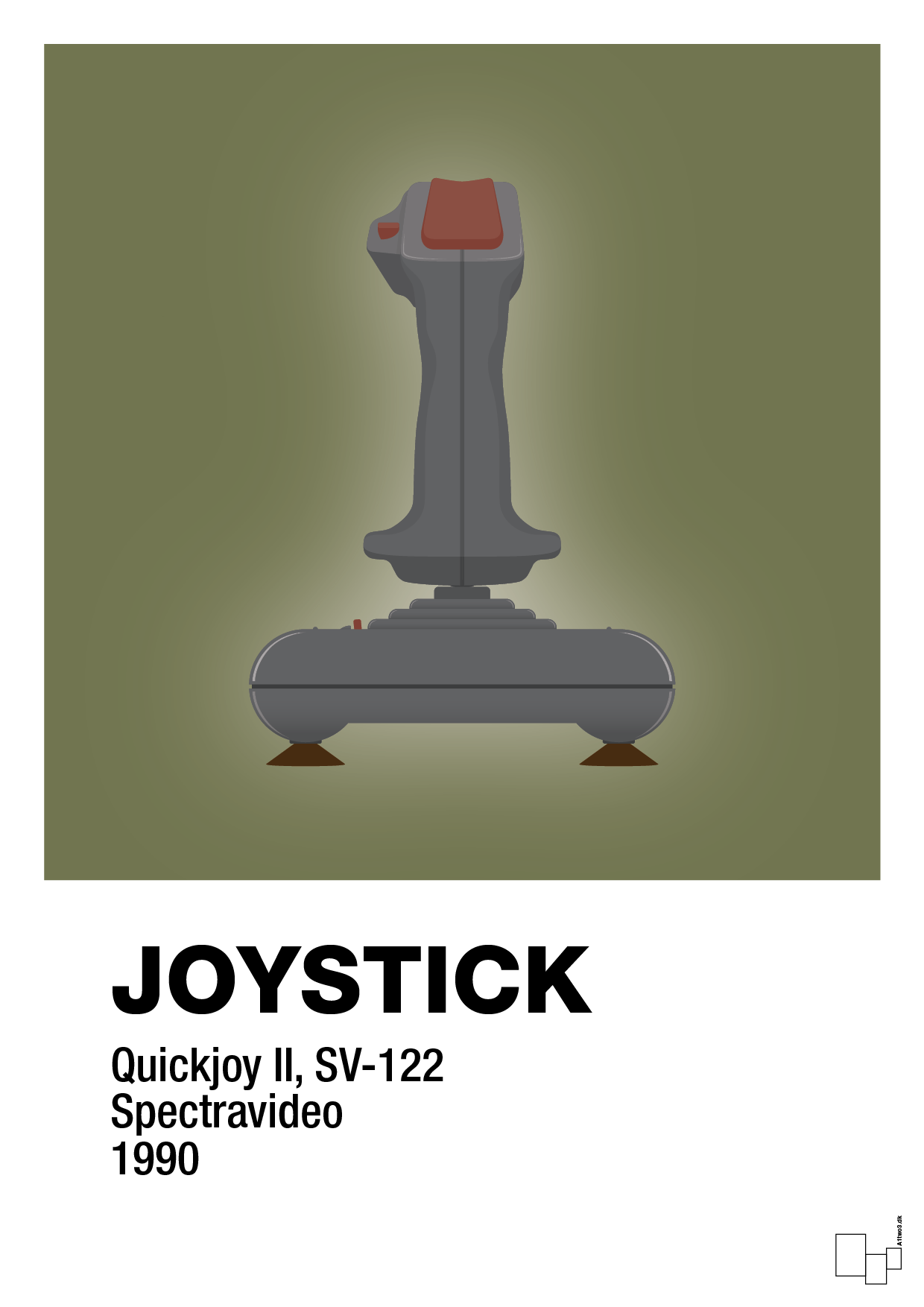 plakat: joystick quickjoy II - secret meadow-Retro-A1two3
