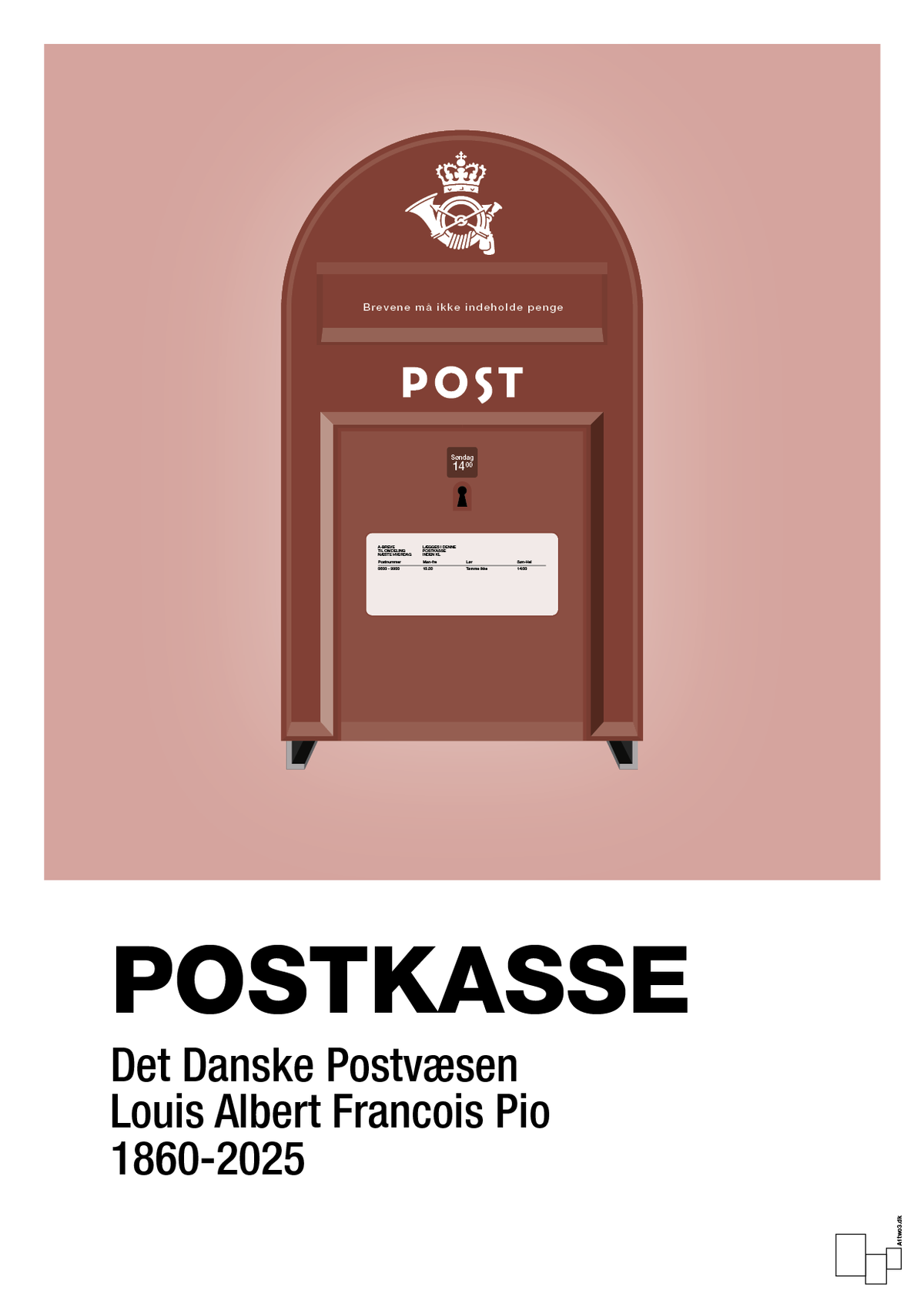 plakat: postkasse - bubble shell-Retro-A1two3