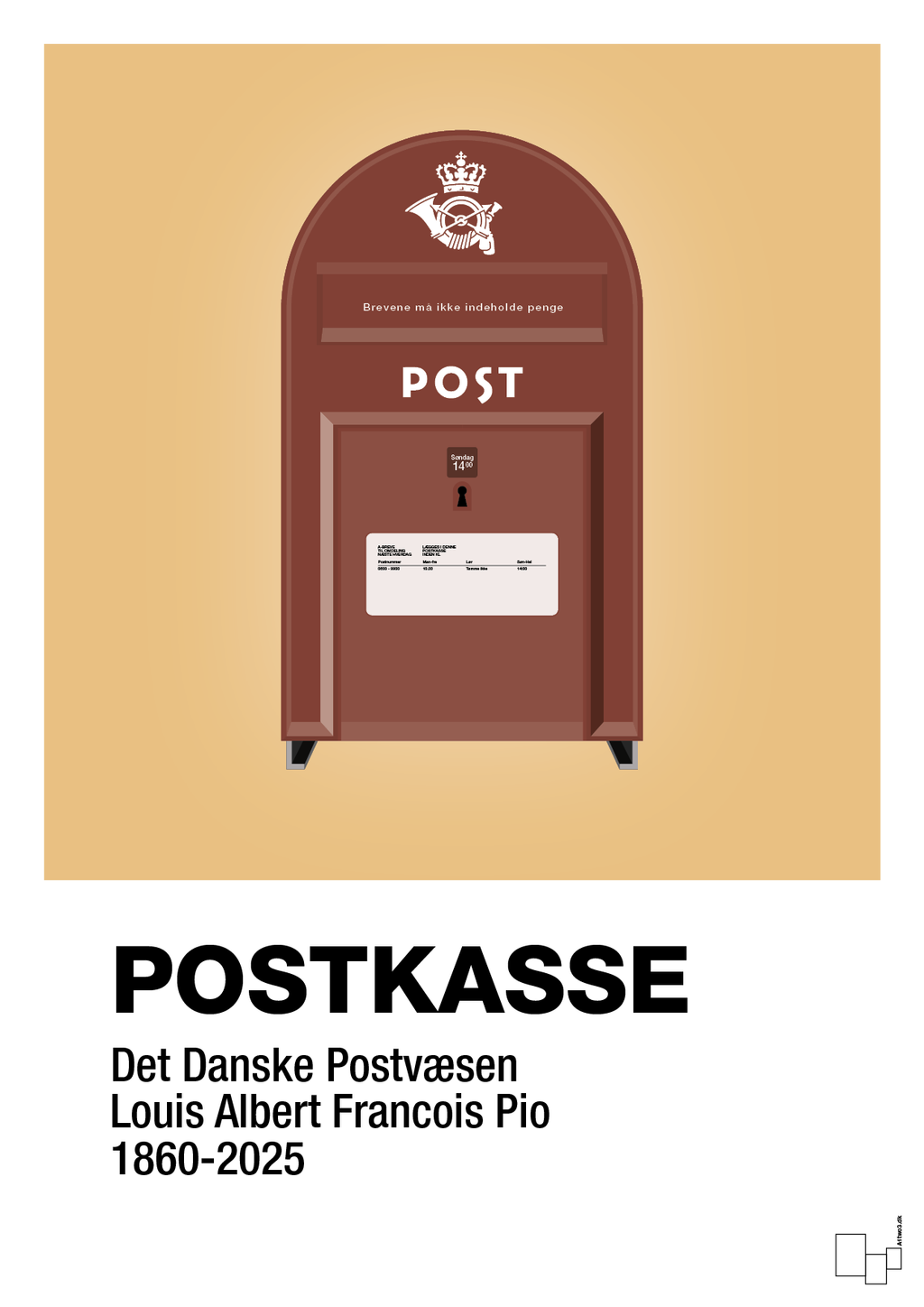 plakat: postkasse - charismatic-Retro-A1two3