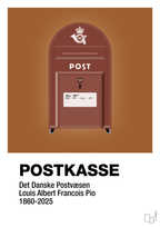 plakat: postkasse - cognac-Retro-A1two3