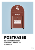 plakat: postkasse - heavenly blue-Retro-A1two3
