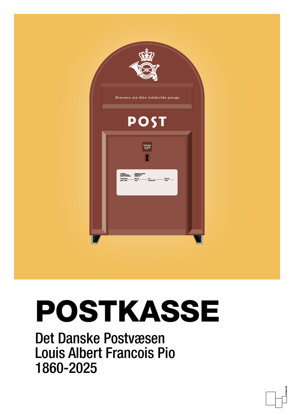 plakat: postkasse - honeycomb-Retro-A1two3