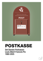 plakat: postkasse - jade-Retro-A1two3