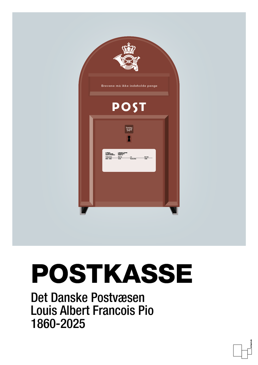plakat: postkasse - light drizzle-Retro-A1two3