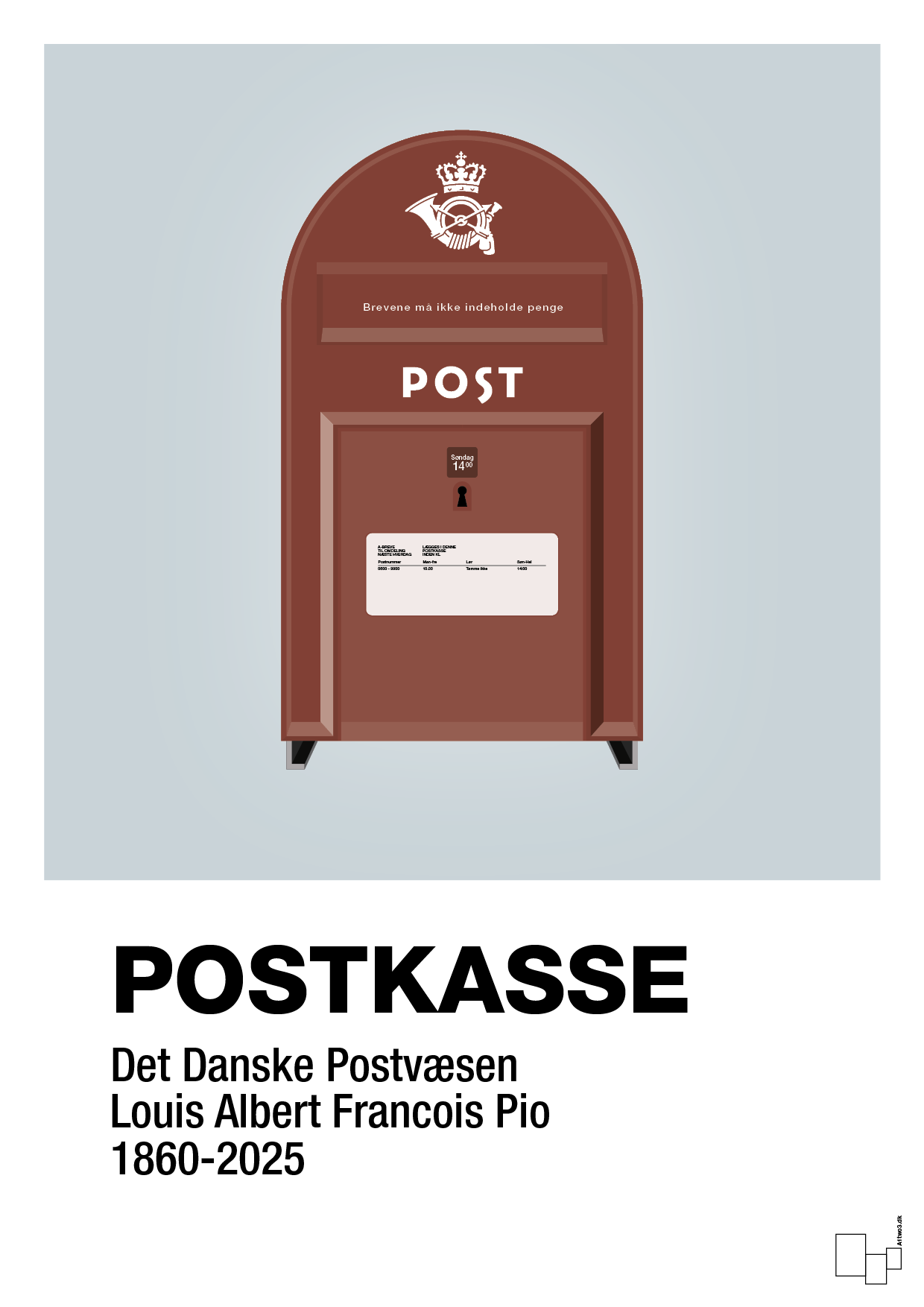 plakat: postkasse - light drizzle-Retro-A1two3