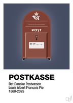 Postkasse - petrol-Retro-A1two3