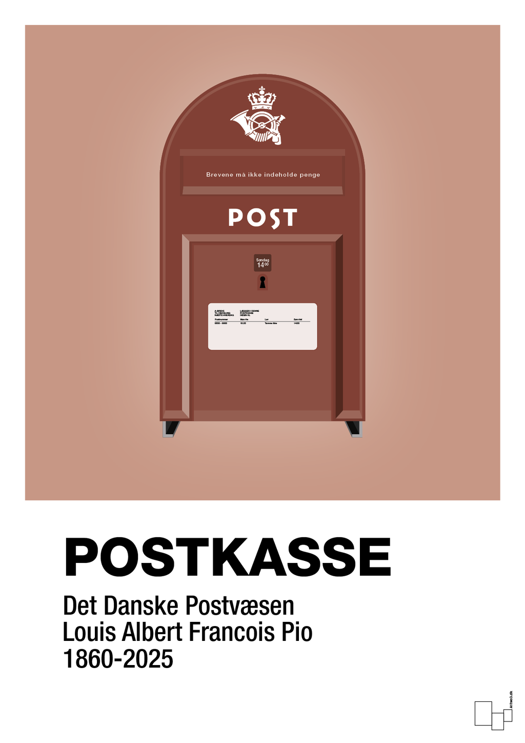 plakat: postkasse - powder-Retro-A1two3